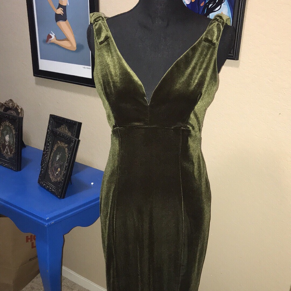 Gilda gown olive green